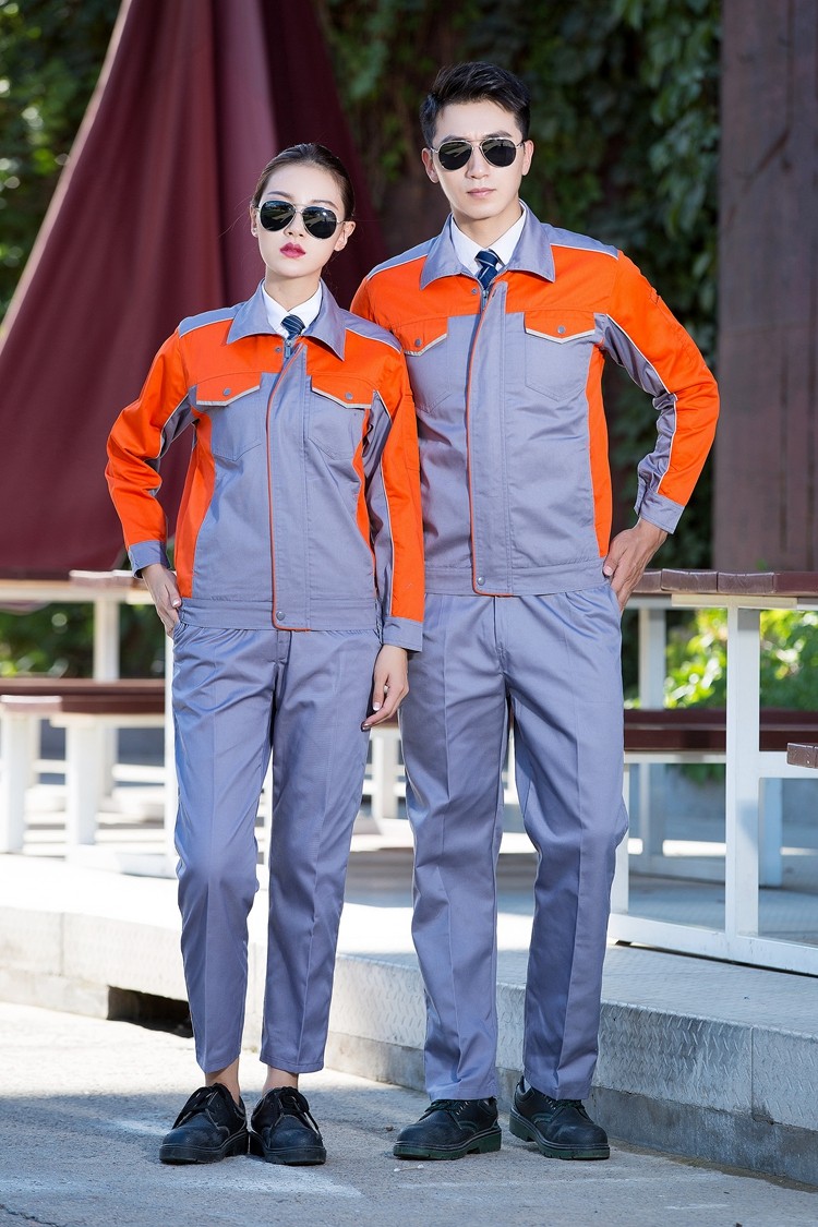 滌棉長袖工作服定做