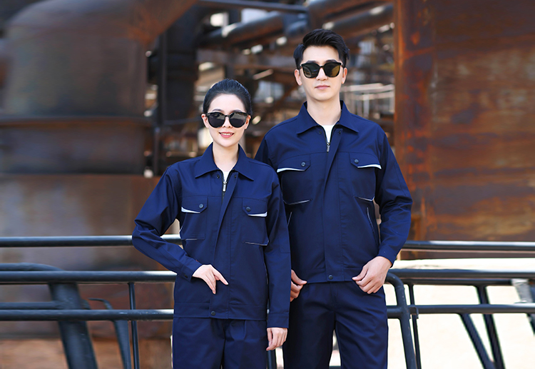 HTSD-W801-W810春秋長(zhǎng)袖滌棉工作服套裝